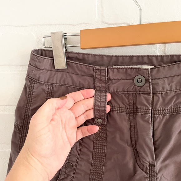 Vintage Anthropologie x Sandwich_ Y2K Cargo pants Brown Pockets 100% cotton 34 - Picture 4 of 13